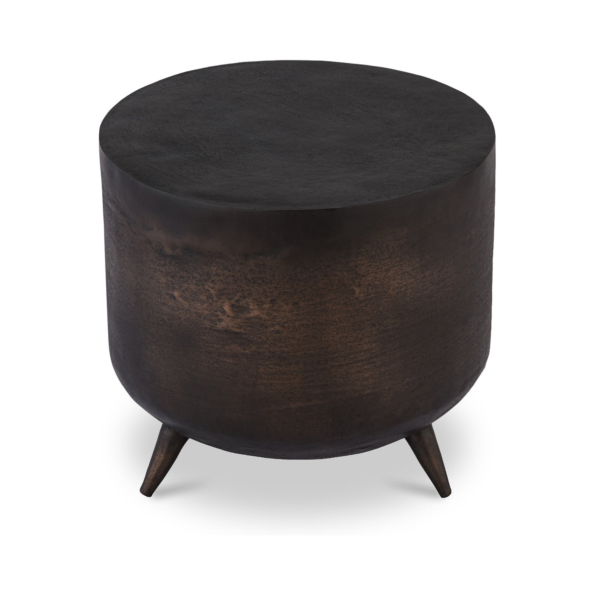 Kettel Accent Table – 19" Bronze Aluminum Drum Table (4)