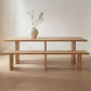Tessa Dining Bench – 90" Live Edge Oak Dining Bench (6)