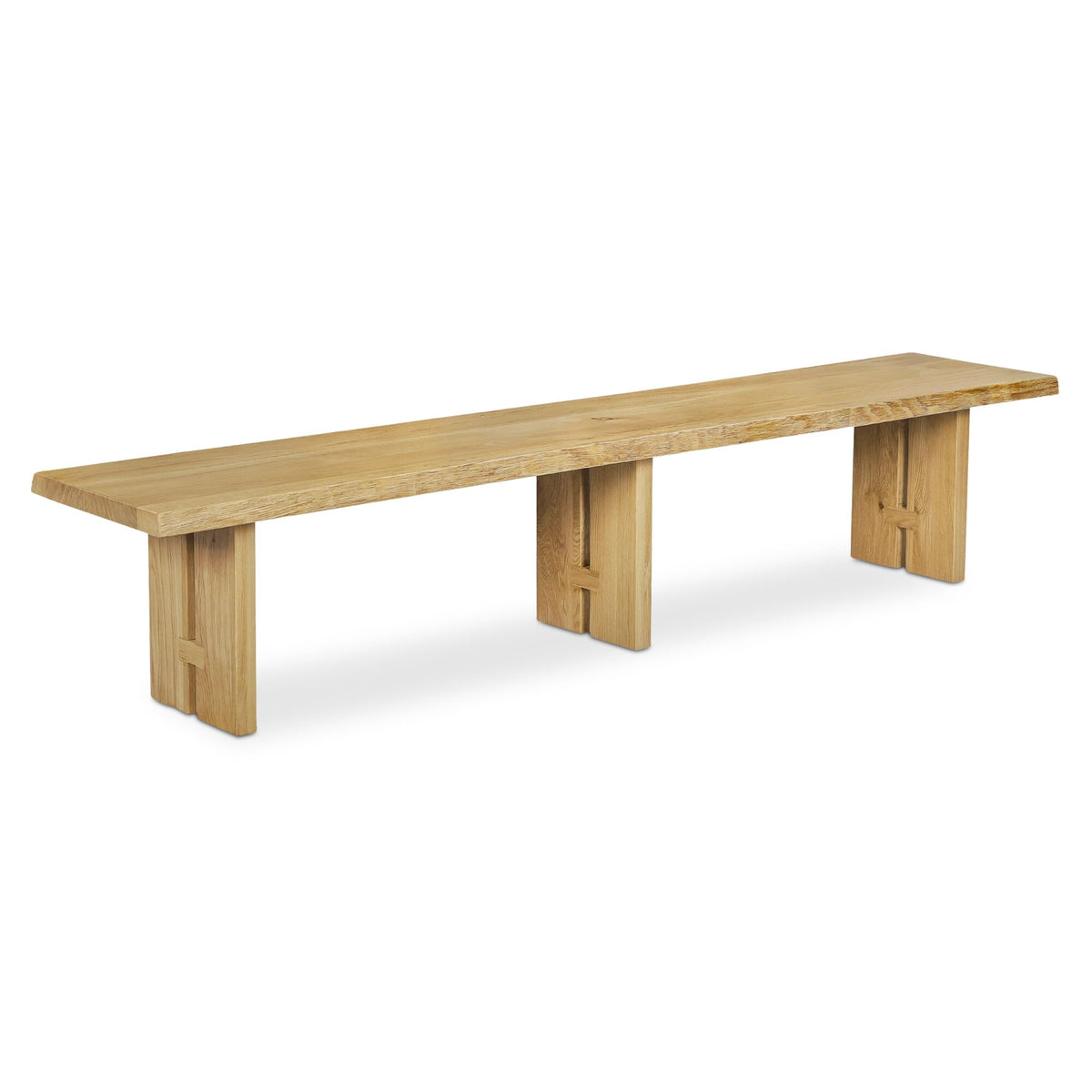 Tessa Dining Bench – 90" Live Edge Oak Dining Bench (2)
