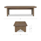 Lake Coffee Table – 54" Solid Oak Coffee Table (2 Colors) (10)