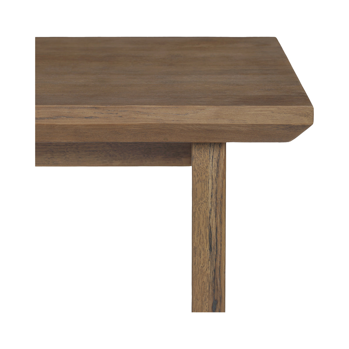 Lake Coffee Table – 54" Solid Oak Coffee Table (2 Colors) (6)