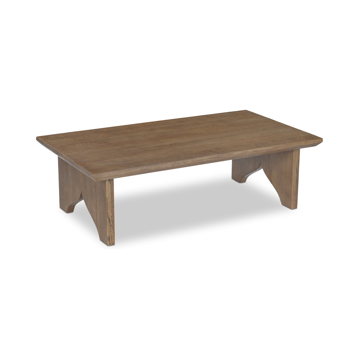 Lake Coffee Table – 54" Solid Oak Coffee Table (2 Colors) (3)