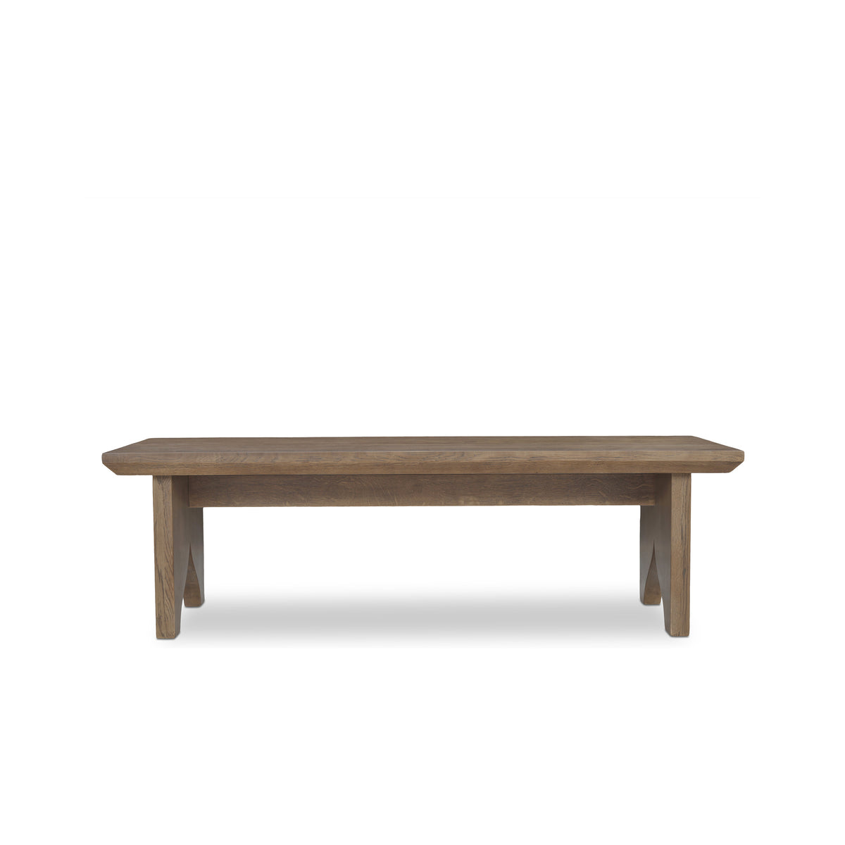 Lake Coffee Table – 54" Solid Oak Coffee Table (2 Colors) (1)