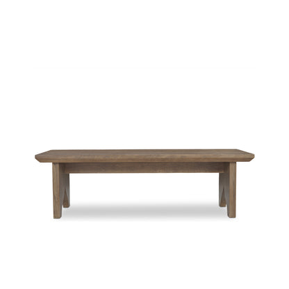 Lake Coffee Table – 54" Solid Oak Coffee Table (2 Colors) (1)
