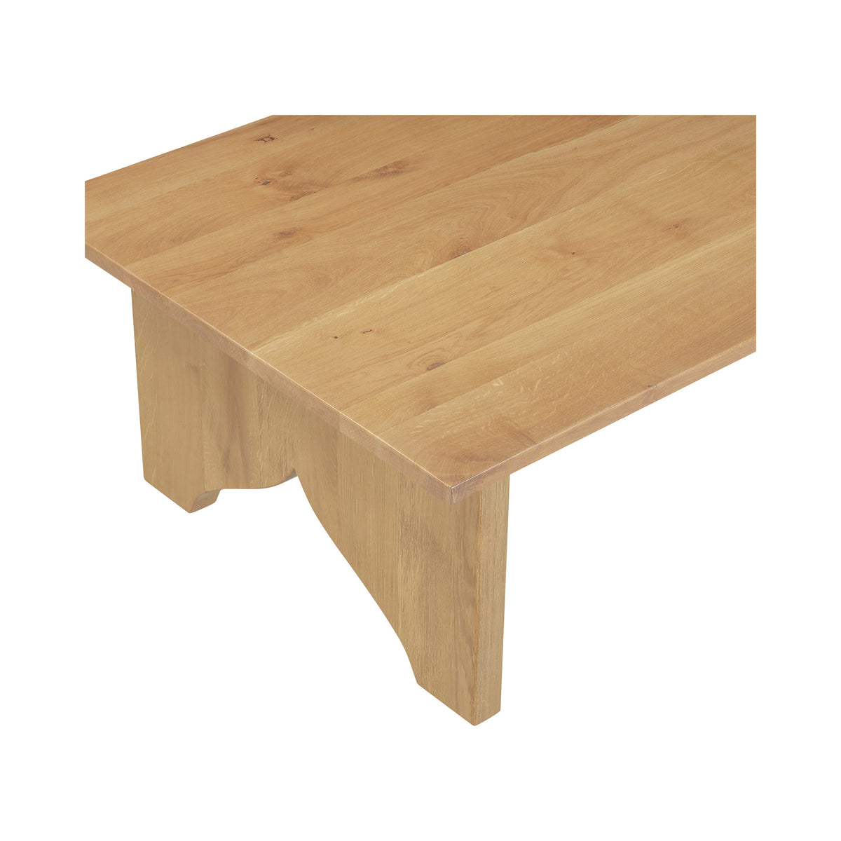 Lake Coffee Table – 54" Solid Oak Coffee Table (2 Colors) (17)