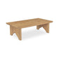 Lake Coffee Table – 54" Solid Oak Coffee Table (2 Colors) (13)