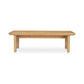 Lake Coffee Table – 54" Solid Oak Coffee Table (2 Colors) (11)