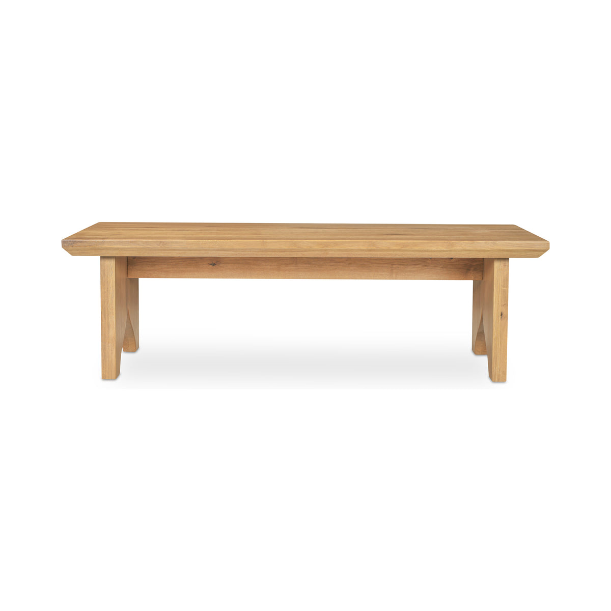Lake Coffee Table – 54" Solid Oak Coffee Table (2 Colors) (11)