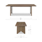 Lake Dining Table – 86" Solid Oak Dining Table (2 Colors) (10)
