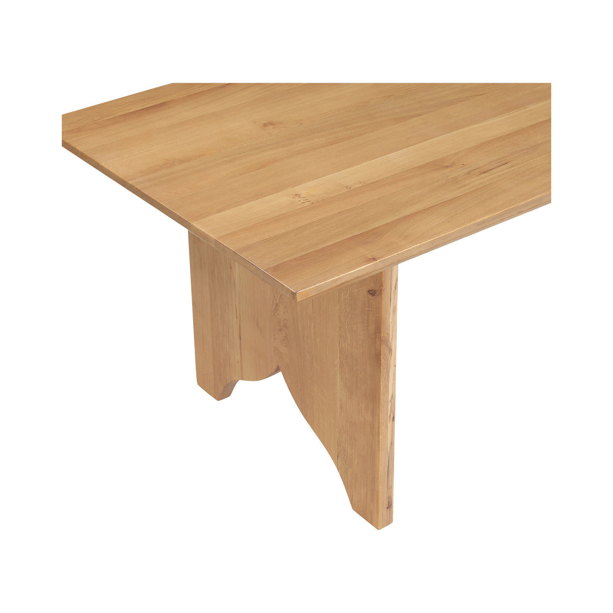 Lake Dining Table – 86" Solid Oak Dining Table (2 Colors) (17)