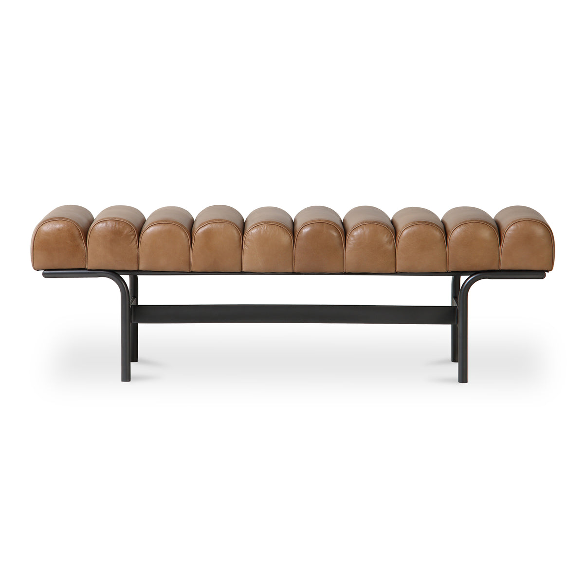 Harrison Bench – 54.75" Buffalo Leather Bench (1)