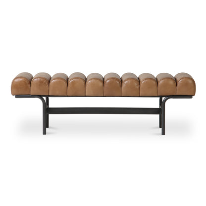 Harrison Bench – 54.75" Buffalo Leather Bench (1)