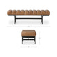 Harrison Bench – 54.75" Buffalo Leather Bench (8)