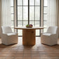 Hansen Dining Table – 48" Round Rustic Oak Dining Table (5)