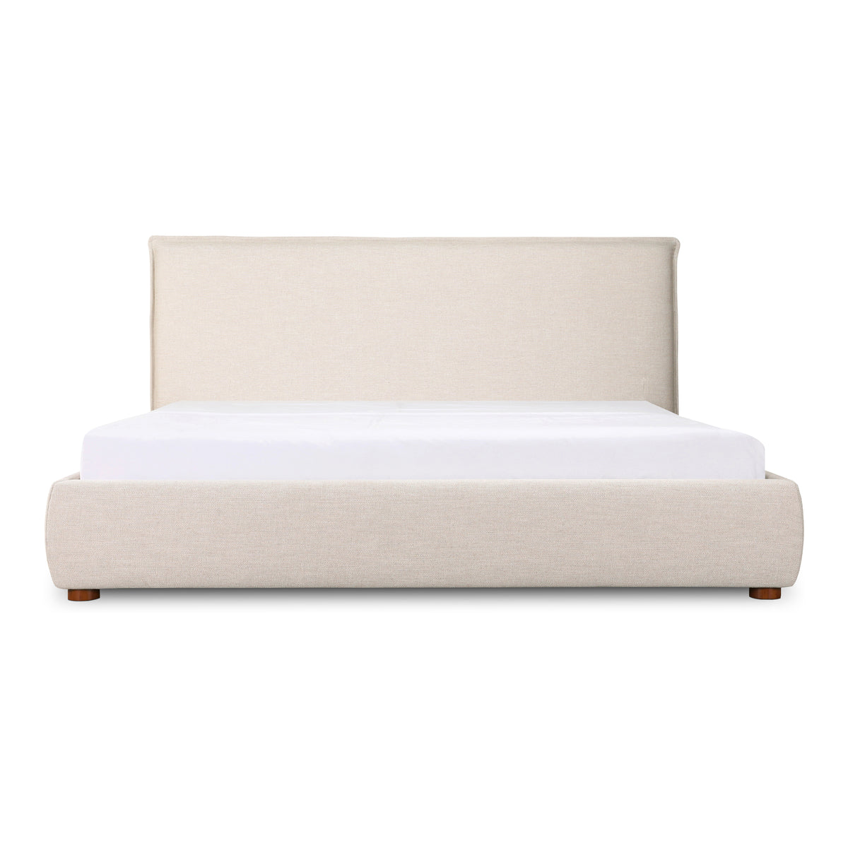 Luzon Bed – 70" Linen-Blend Upholstered Bed (2 Colors) (38)