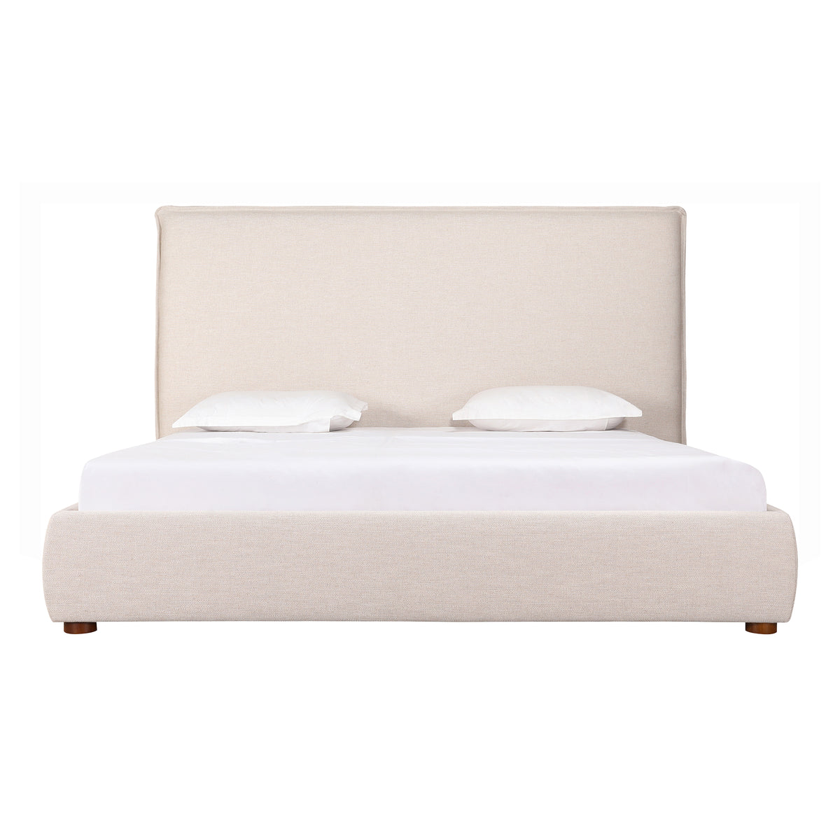 Luzon Bed – 70" Linen-Blend Upholstered Bed (2 Colors) (70)
