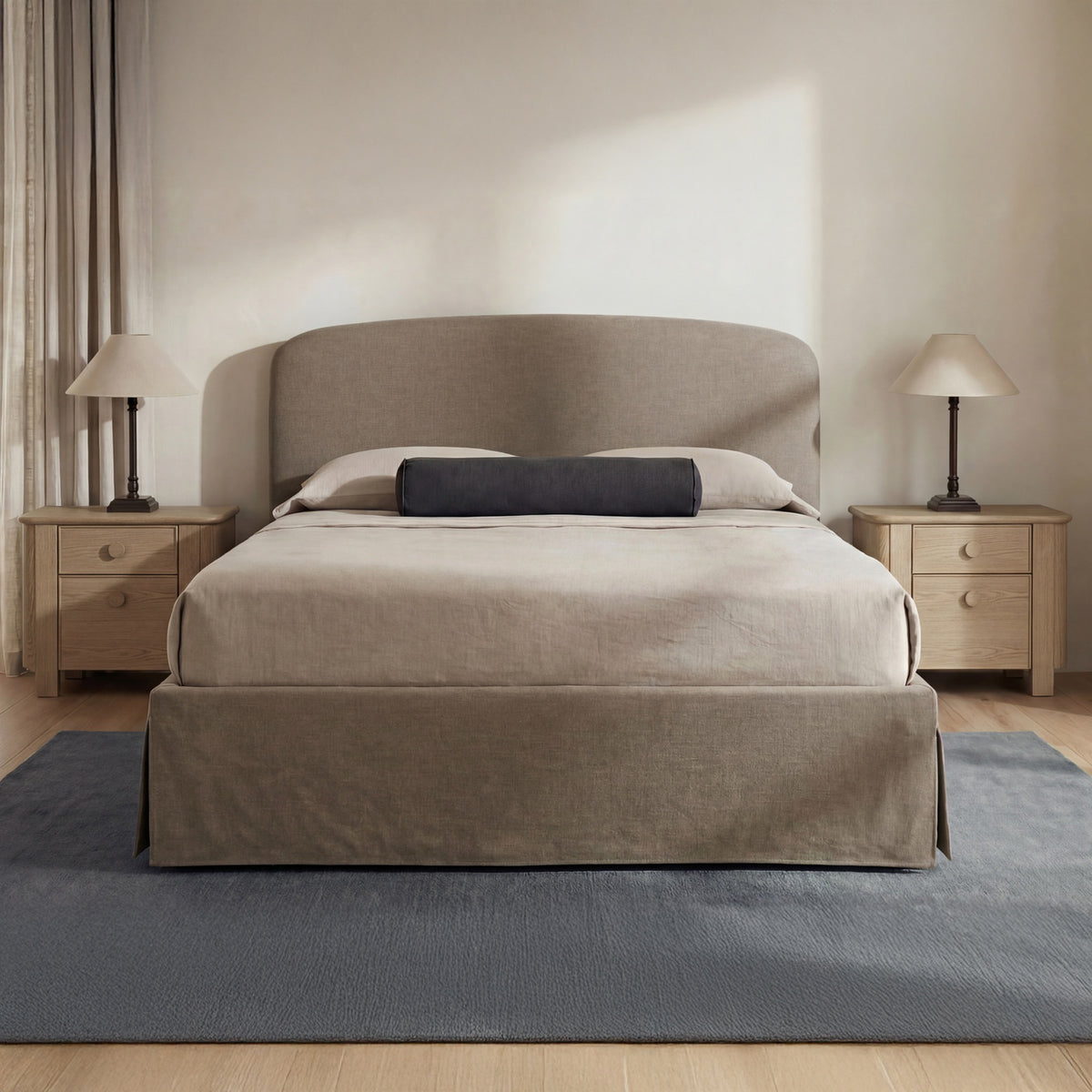 Joan Storage Bed – 86" Upholstered Lift-Up Storage Bed (4 Colors) (45)