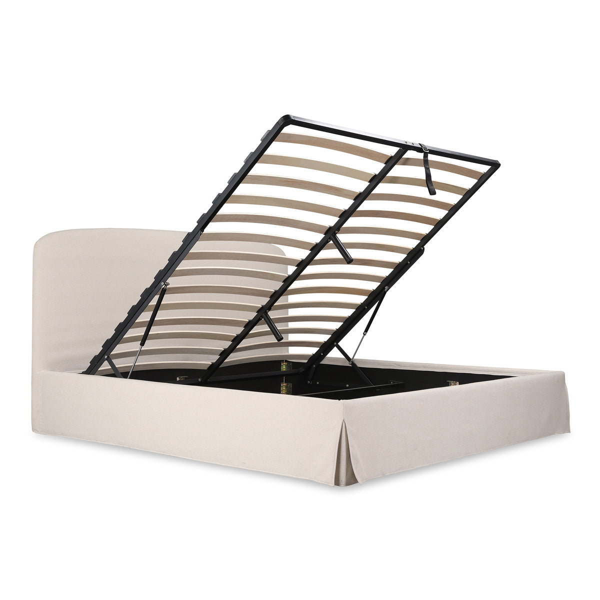 Joan Storage Bed – 86" Upholstered Lift-Up Storage Bed (4 Colors) (19)