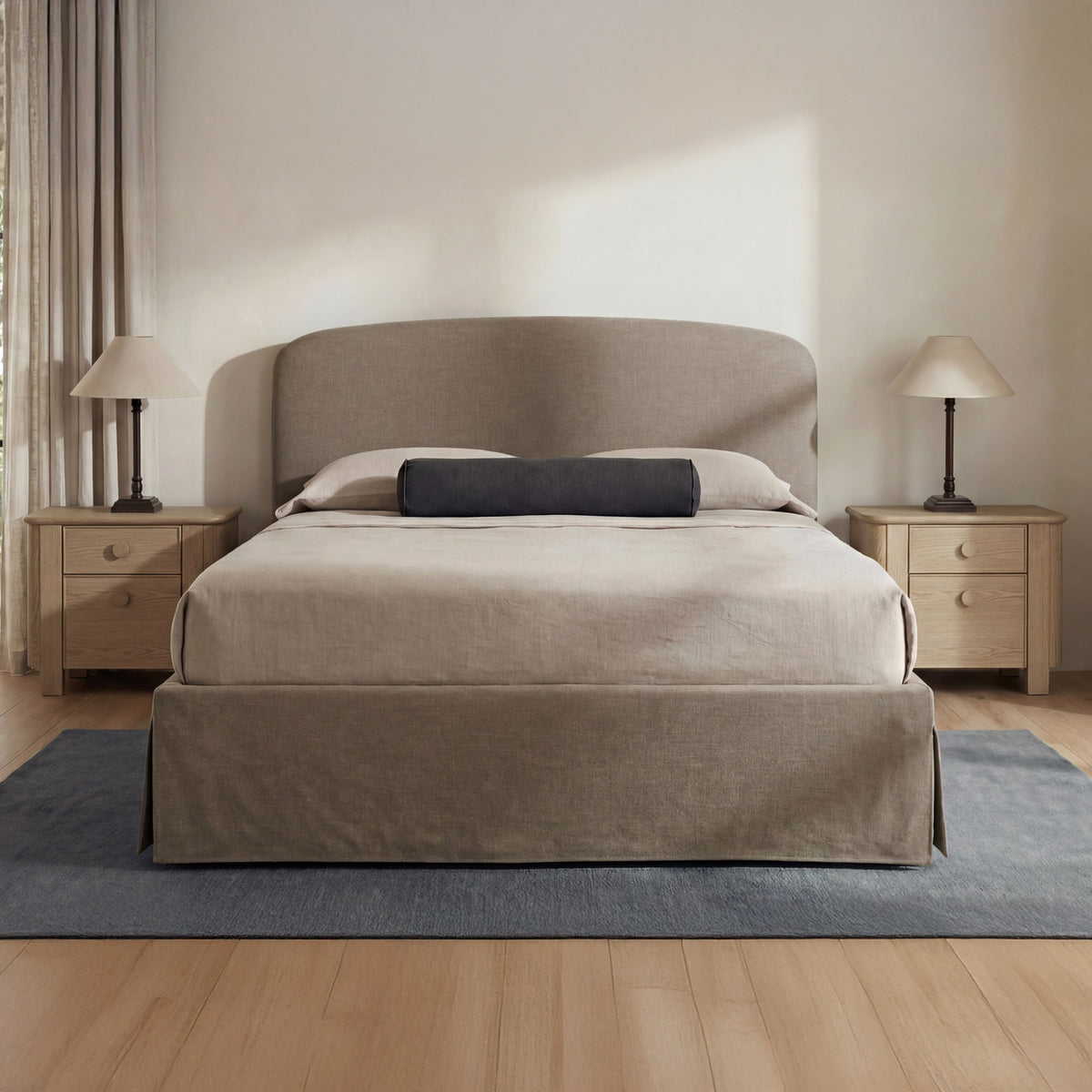 Joan Storage Bed – 86" Upholstered Lift-Up Storage Bed (4 Colors) (59)