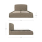 Joan Storage Bed – 86" Upholstered Lift-Up Storage Bed (4 Colors) (60)