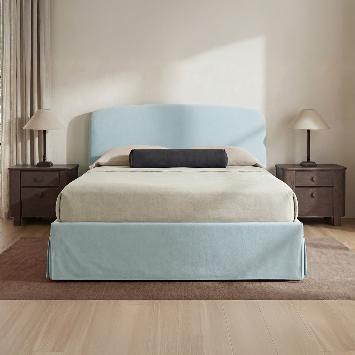 Joan Storage Bed – 86" Upholstered Lift-Up Storage Bed (4 Colors) (87)