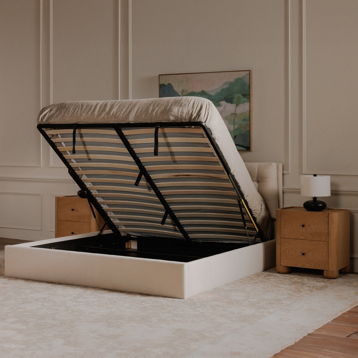Sebastion Storage Bed – Queen & King Upholstered Storage Bed (2 Colors) (10)