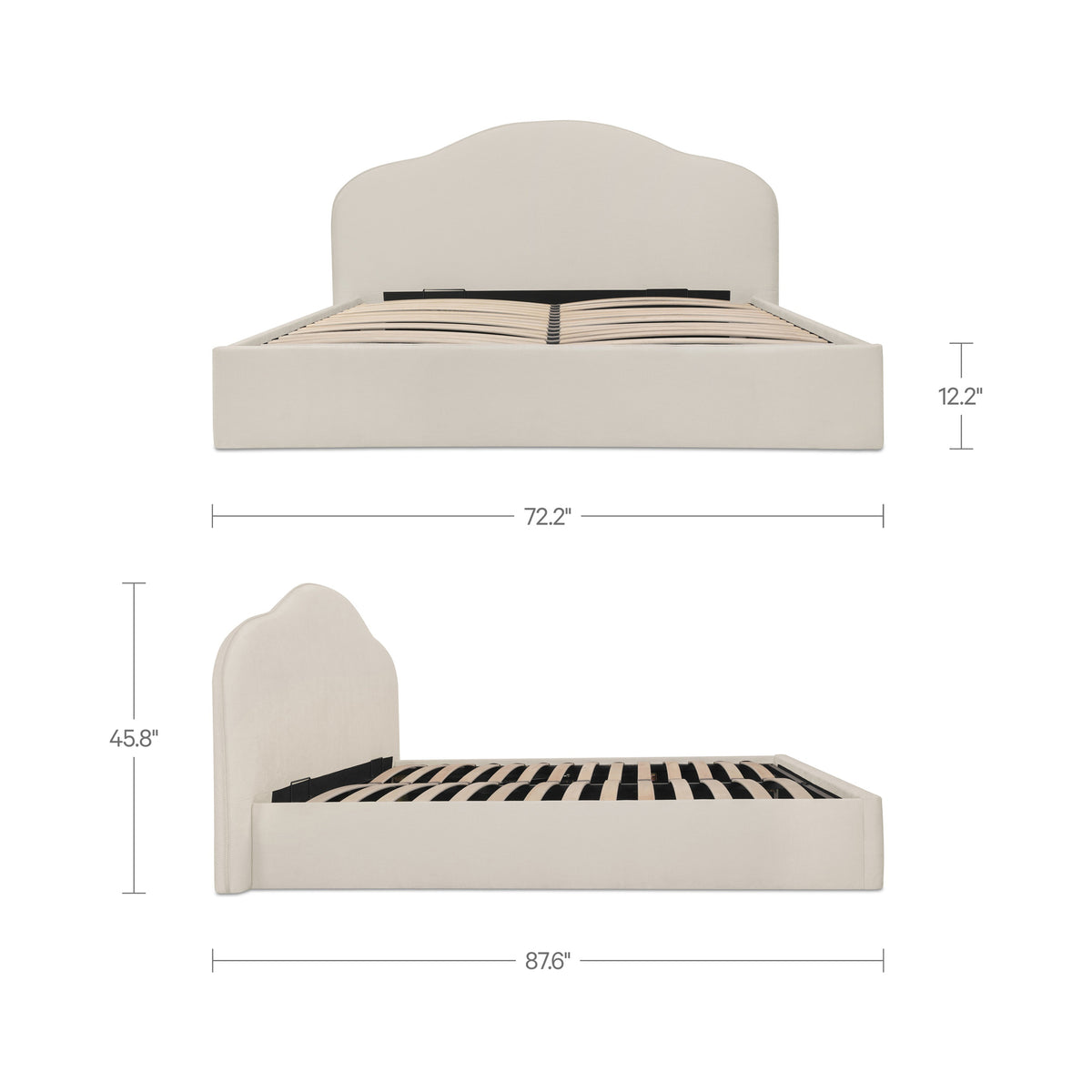 Maggie Storage Bed – 87.6" Upholstered Queen Storage Bed (9)