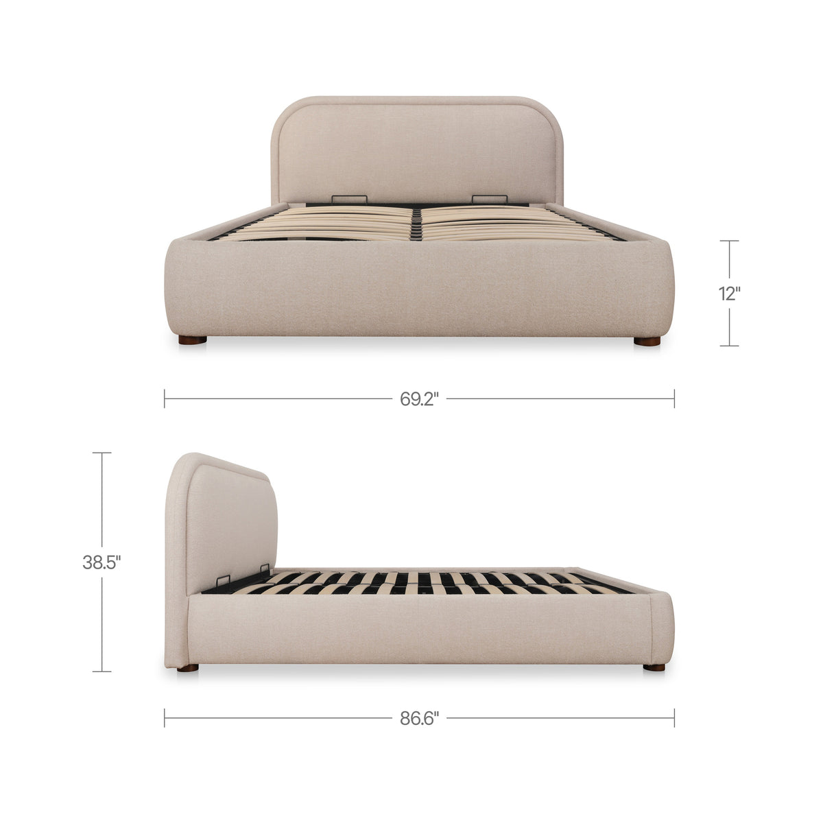 Colin Storage Bed – 69.29"–85.03" Upholstered Storage Bed (2 Colors) (15)