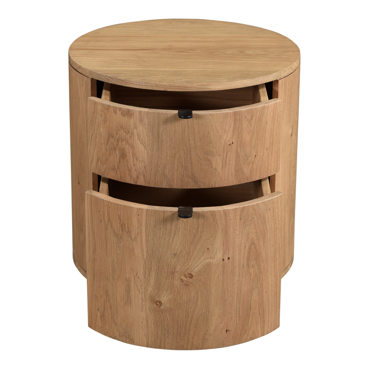 Theo Nightstand – 19" Curved Oak Nightstand (2 Colors) (2)