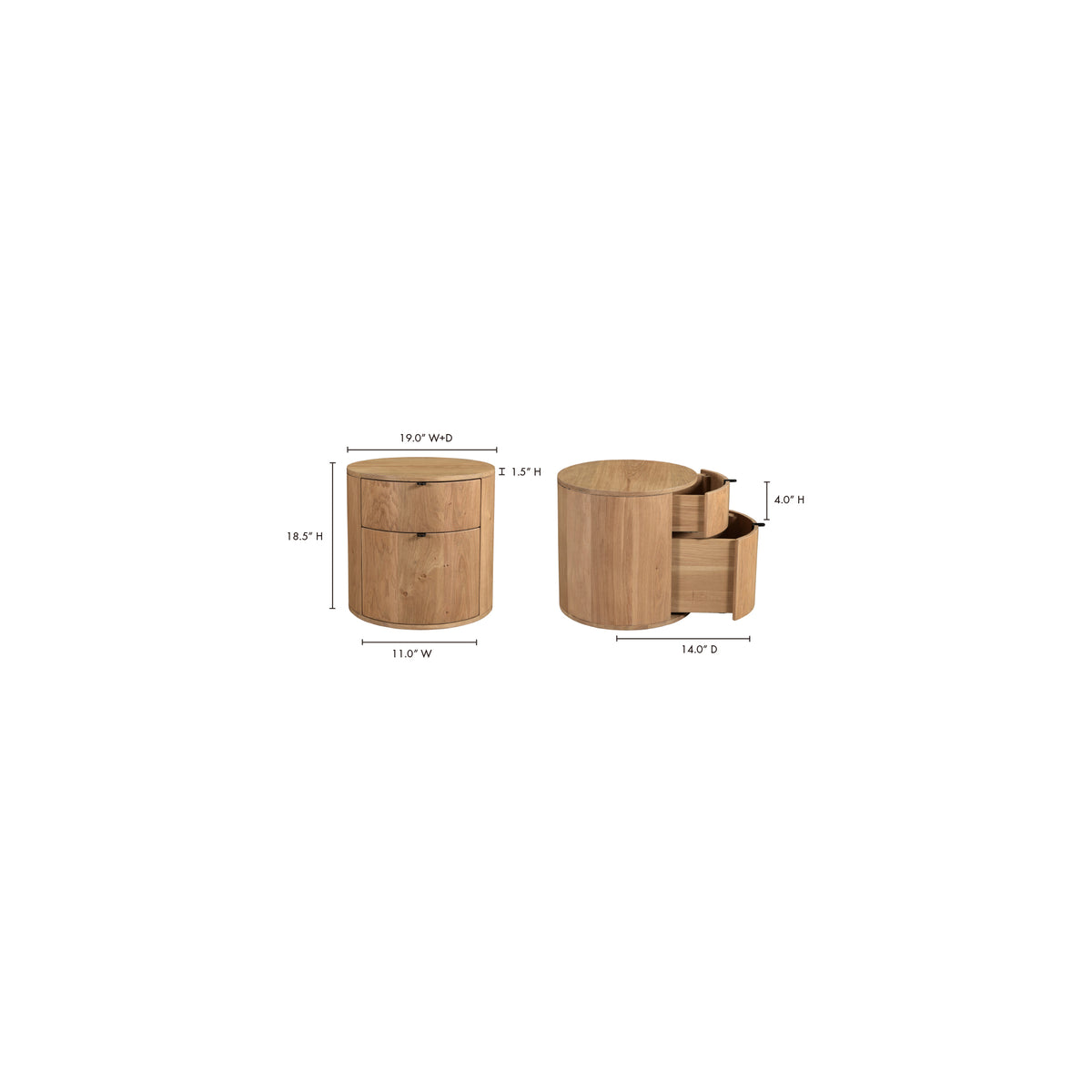 Theo Nightstand – 19" Curved Oak Nightstand (2 Colors) (9)