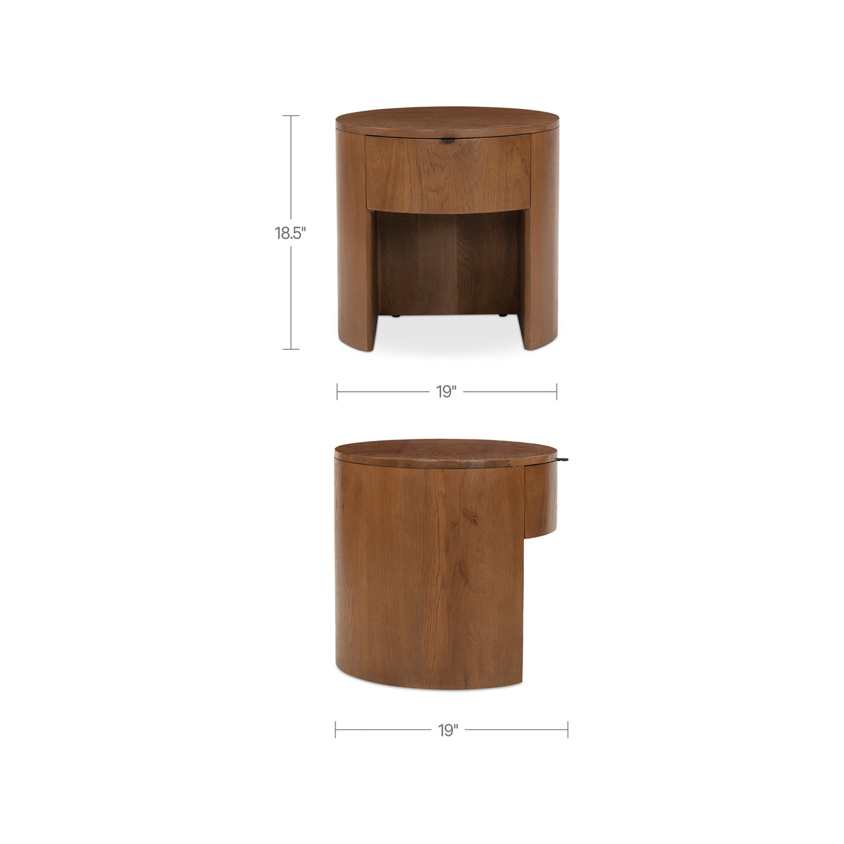 Theo Nightstand – 19" Curved Oak Nightstand (2 Colors) (31)