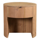Theo Nightstand – 19" Curved Oak Nightstand (2 Colors) (10)