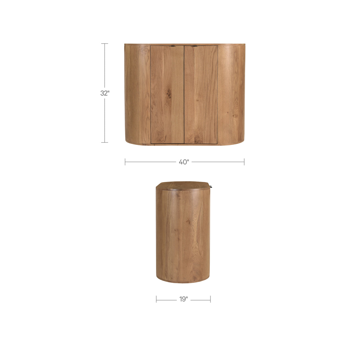 Theo Cabinet – 40" Solid Oak Cabinet (10)