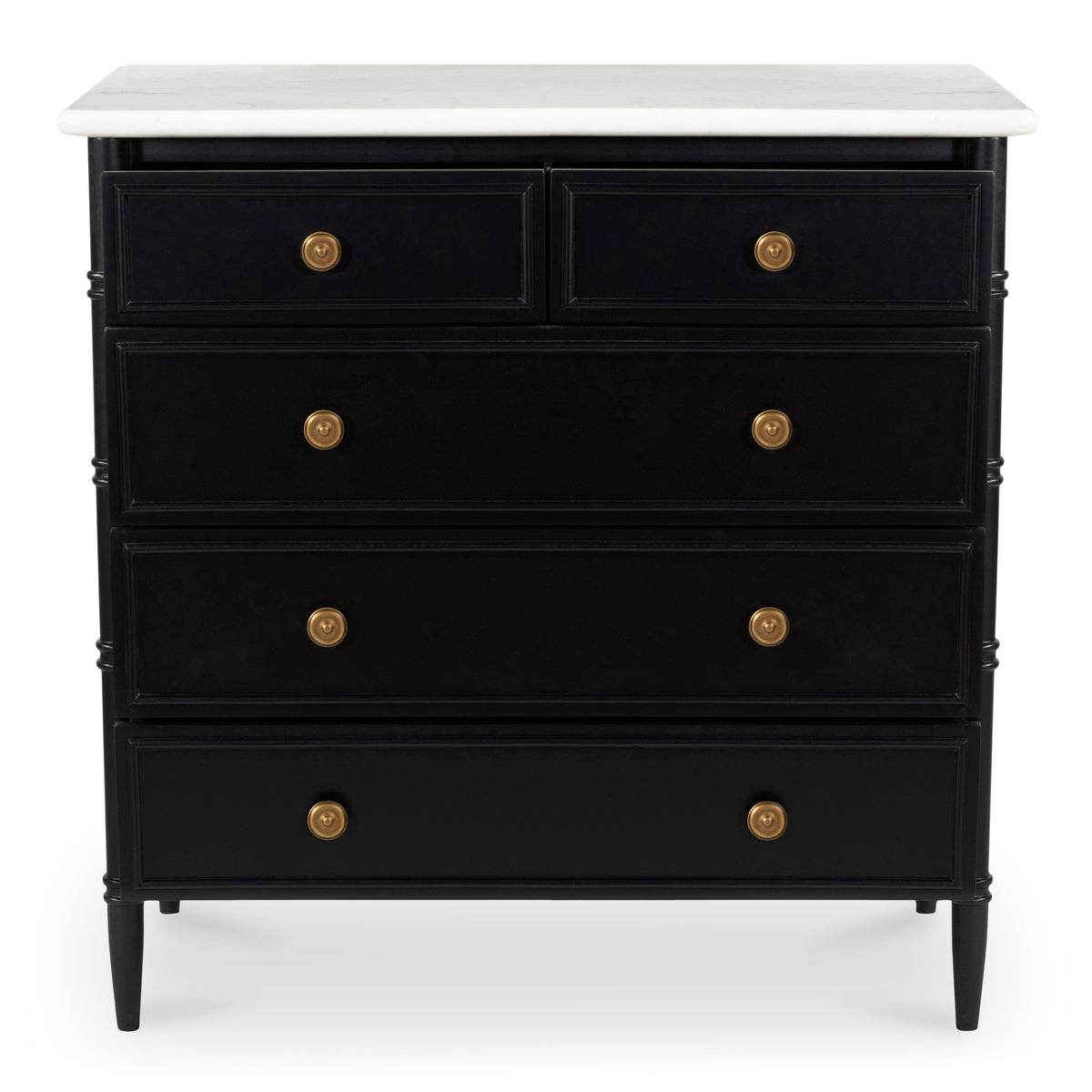 Eleanor Chest – 40" Marble Top 5 Drawer Chest (2)
