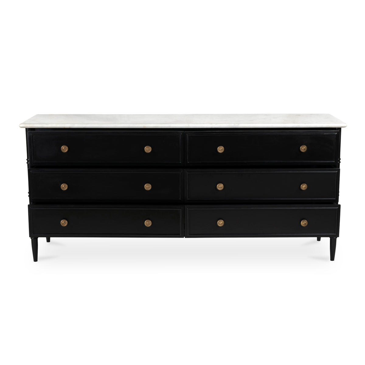 Eleanor Dresser – 75" Marble Top 6 Drawer Dresser (2)