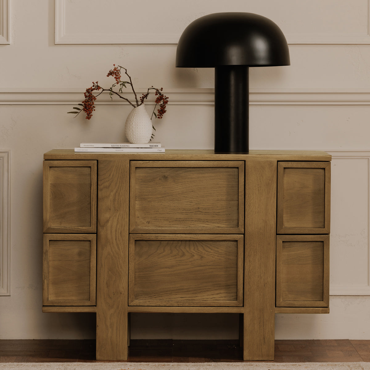 Henley Nightstand – 36" Solid Oak Nightstand (7)
