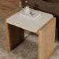 Lane Side Table – 20" Oak and Marble Side Table (8)