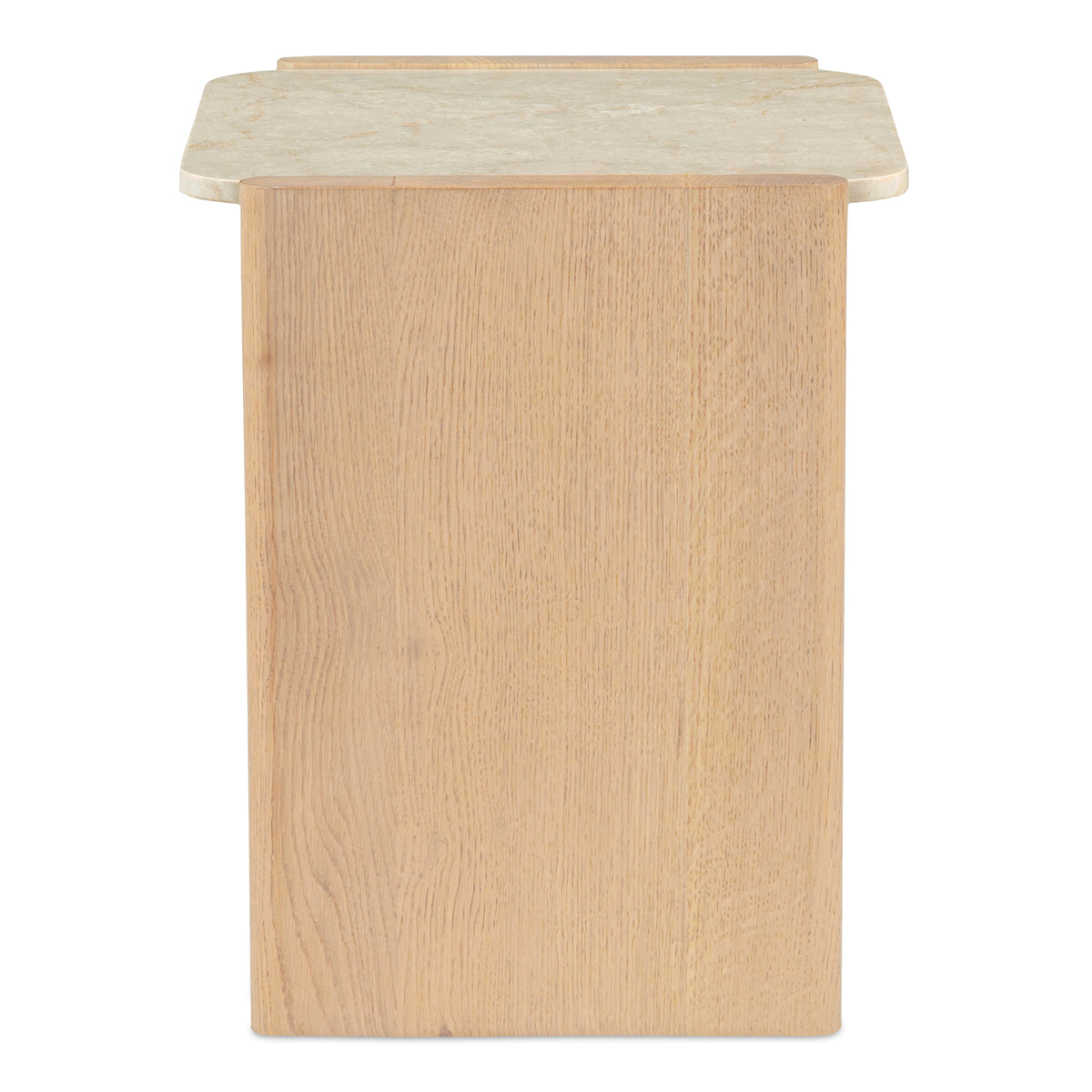 Lane Side Table – 20" Oak and Marble Side Table (3)