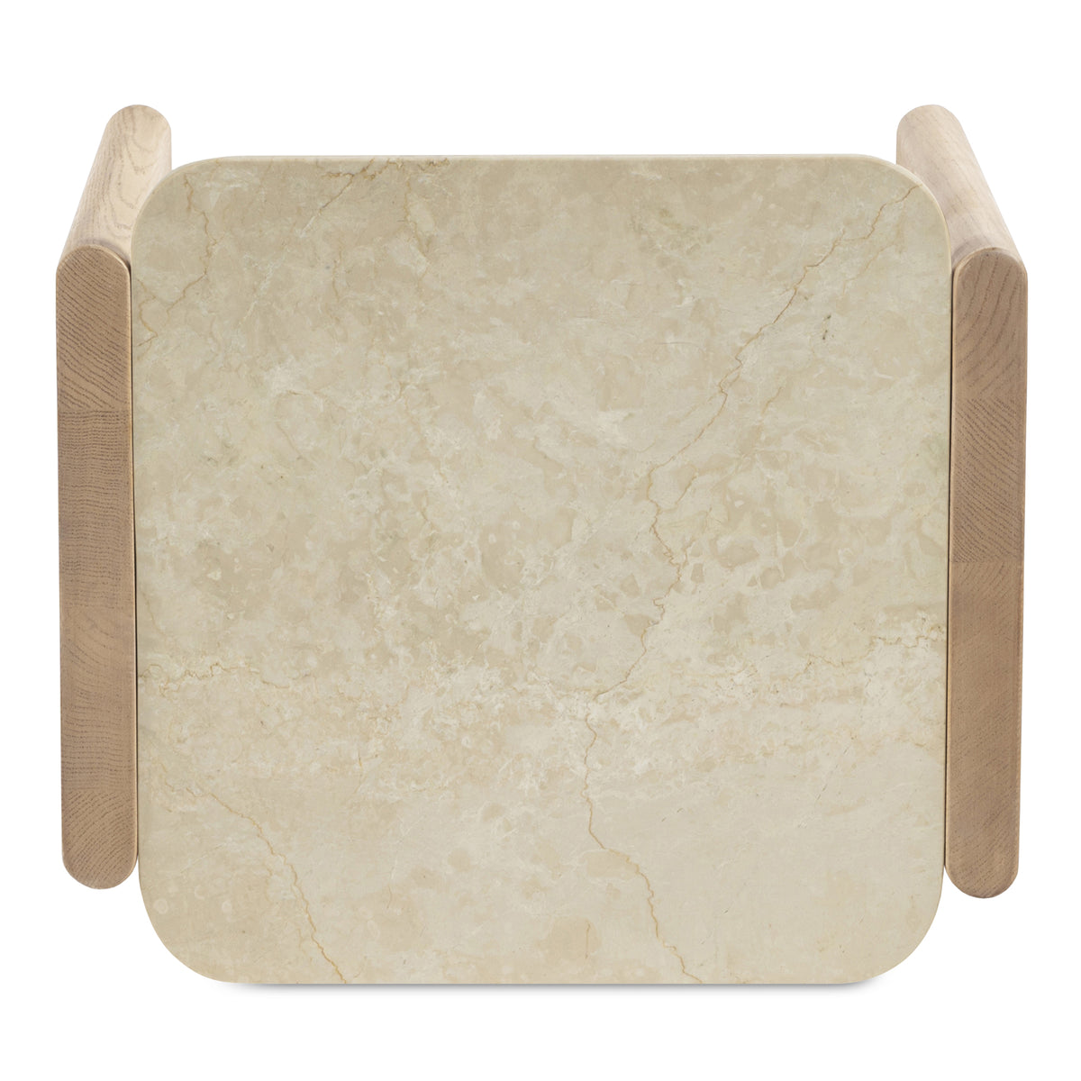 Lane Side Table – 20" Oak and Marble Side Table (5)