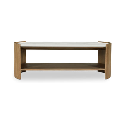 Fern Coffee Table – 47" Oval Marble Coffee Table (1)