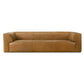 Rialto 105" Tan Top Grain Buffalo Leather Sofa | Modern Luxury 3-Seater