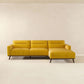 Ella Yellow L-Shape Sectional Chaise Sofa 109"