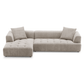 Kaynes Modern Tufted Boucle L-Shaped Sectional Chaise Sofa 120" - Revel Sofa 