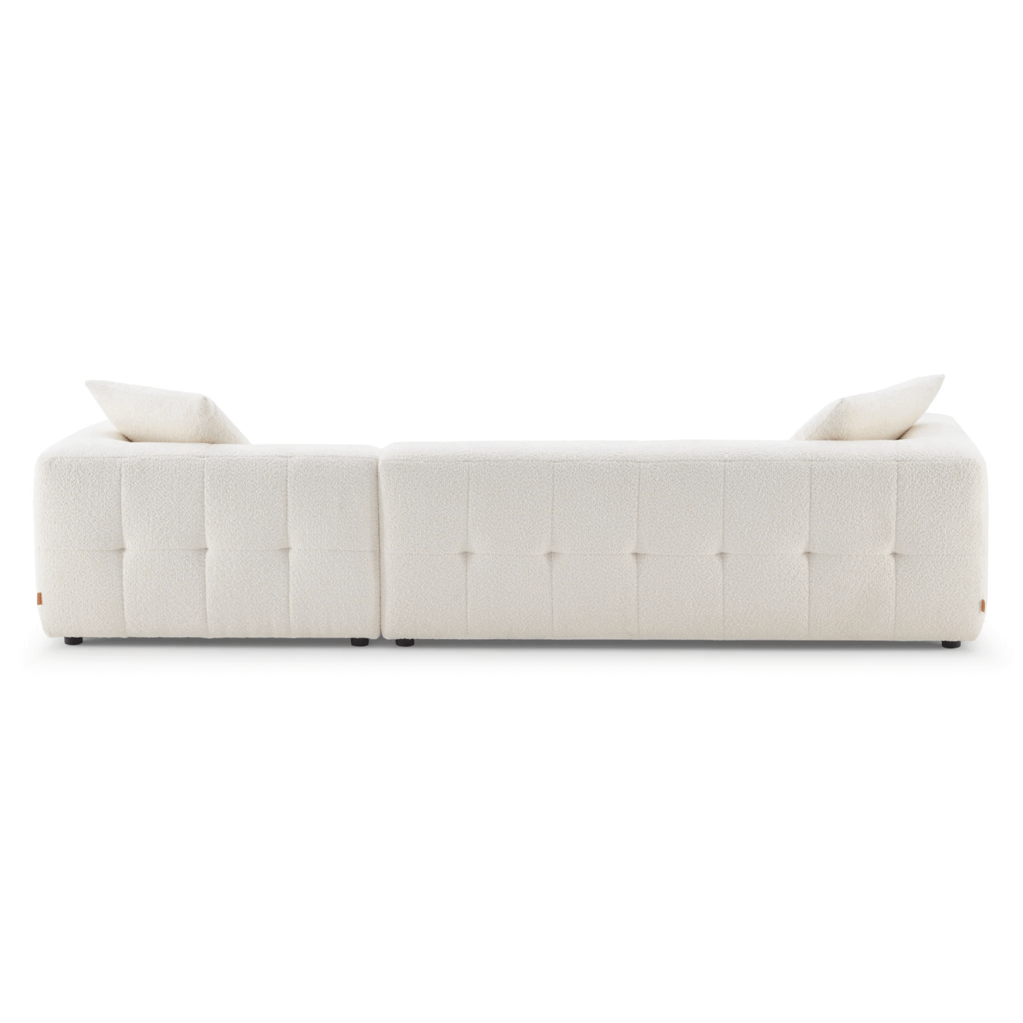 Kaynes Modern Tufted Boucle L-Shaped Sectional Chaise Sofa 120" - Revel Sofa 