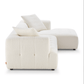Kaynes Modern Tufted Boucle L-Shaped Sectional Chaise Sofa 120" - Revel Sofa 