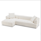 Kaynes Modern Tufted Boucle L-Shaped Sectional Chaise Sofa 120" - Revel Sofa 