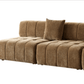 Modern Tufted Modular 3pc. Sectional Sofa 143” - Revel Sofa 