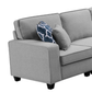 Sonoma Modular Linen Corner Sectional Sofa and Ottoman 98" - Revel Sofa 