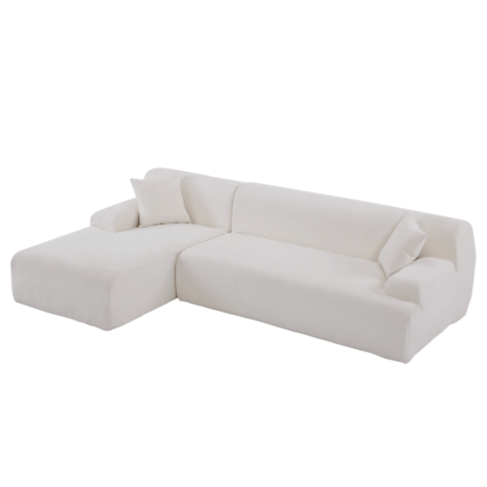 Modern Full Foam L-Shape Modular Chaise Sectional Sofa 109" - Revel Sofa 