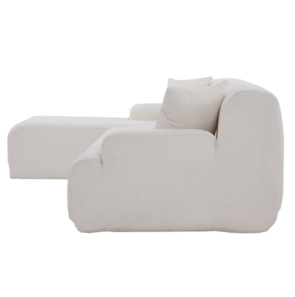 Modern Full Foam L-Shape Modular Chaise Sectional Sofa 109" - Revel Sofa 